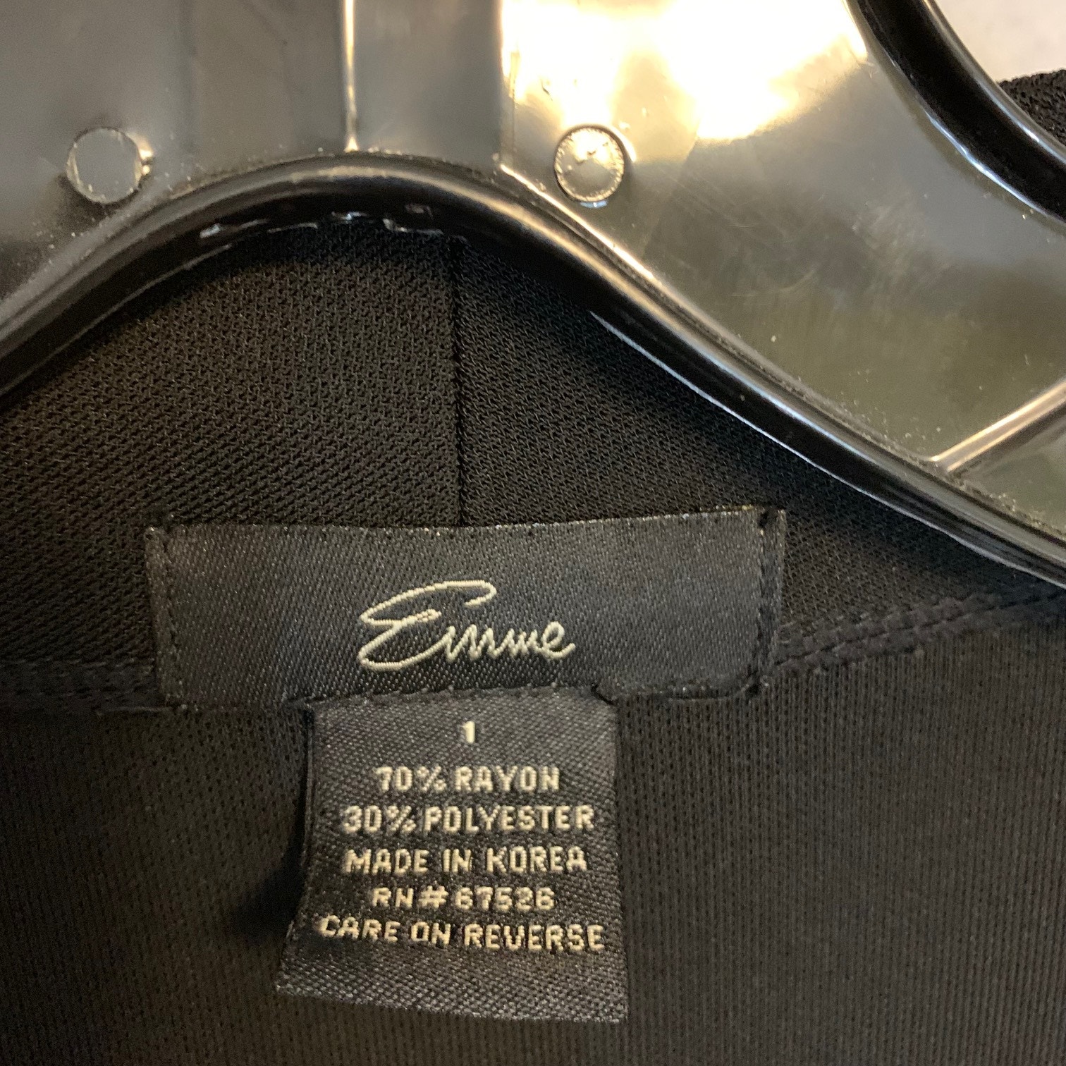 Emme True Wrap Blouse Plus Size 1 Black — image 8 of 8